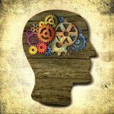 Drawn image of thinking person