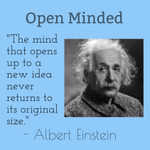 Albert Einstein - Open Minded Image
